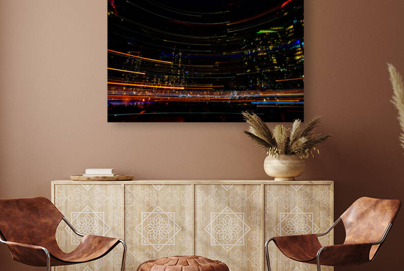 City Lights Symphony: A Dance of Colors in the Night by Glen Grant