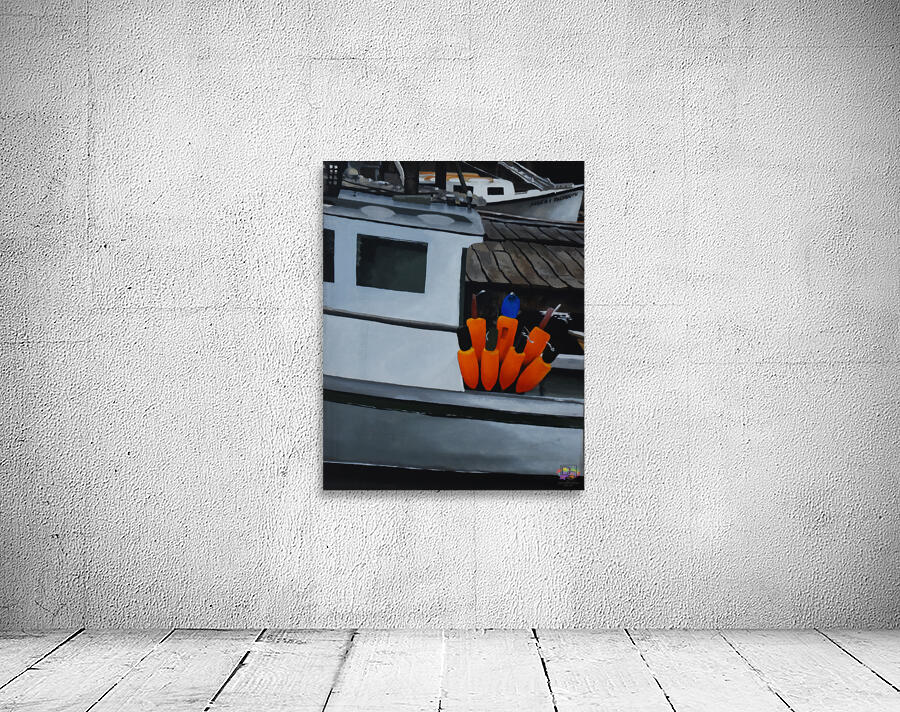 Orange Buoys Wall Preview
