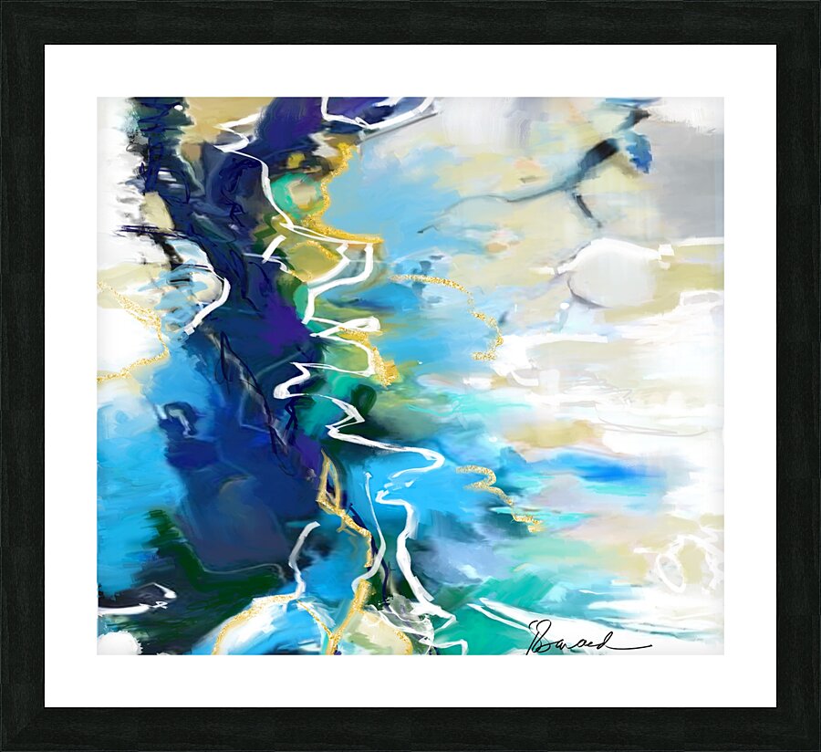 Azul 1 Picture Frame print