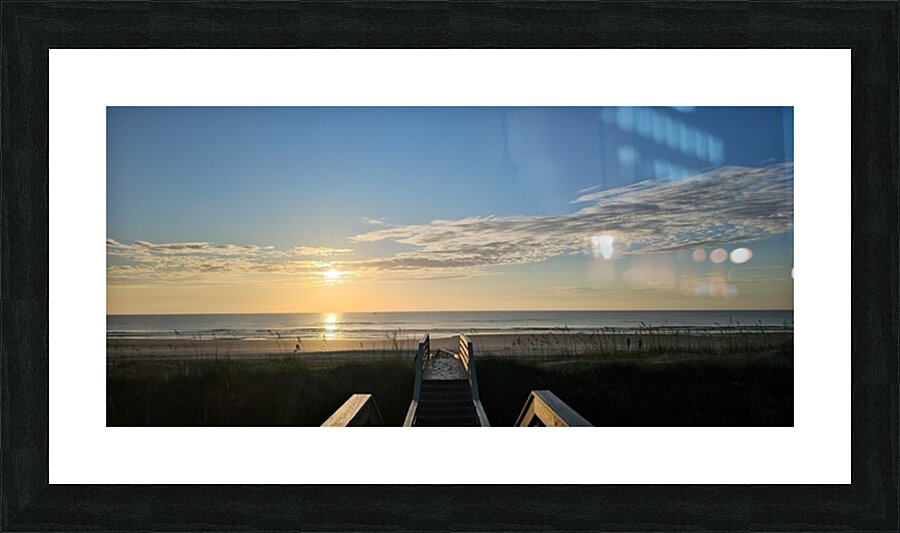 jax beach pier Picture Frame print