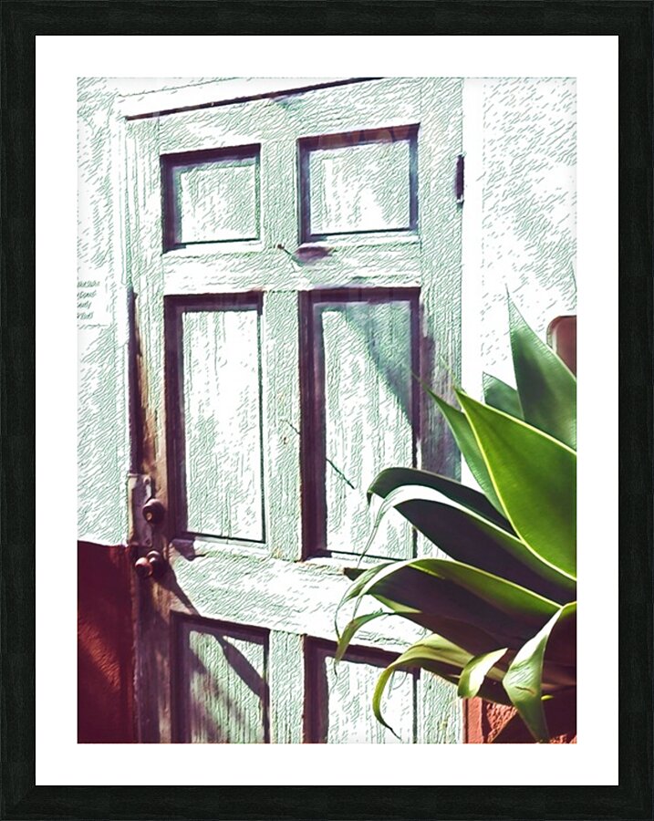 Old Town Door 3 Picture Frame print