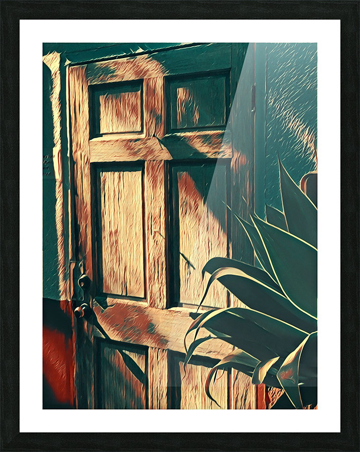 Old Town Door 2 Picture Frame print