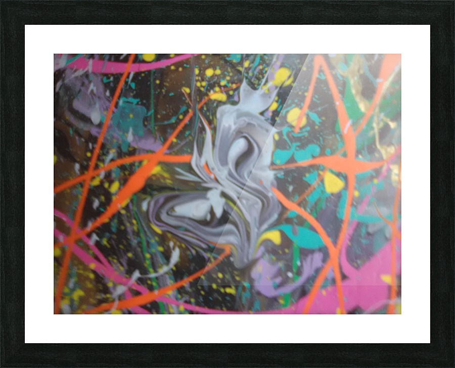 grey ghost Picture Frame print