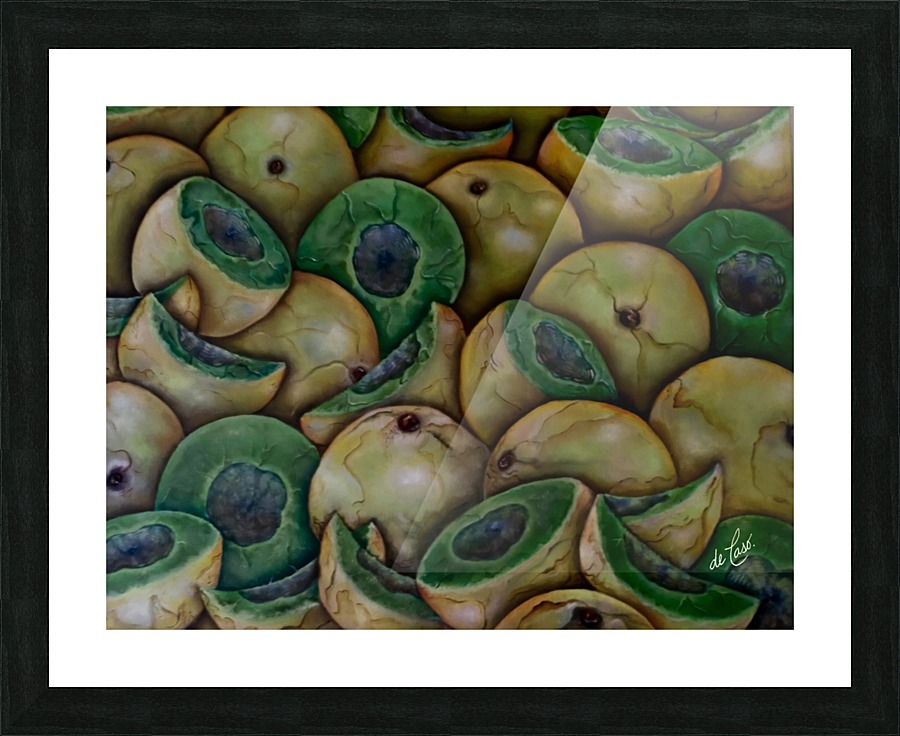 Sweet green melons Picture Frame print