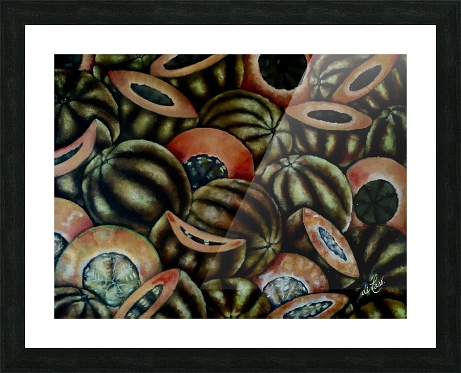 Delicious melons Picture Frame print