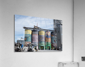 Colorful Silos Acrylic Print