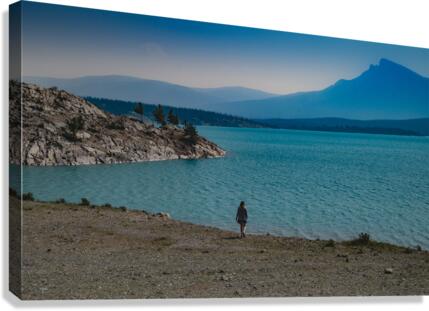 Alone on the Beach Canvas Print