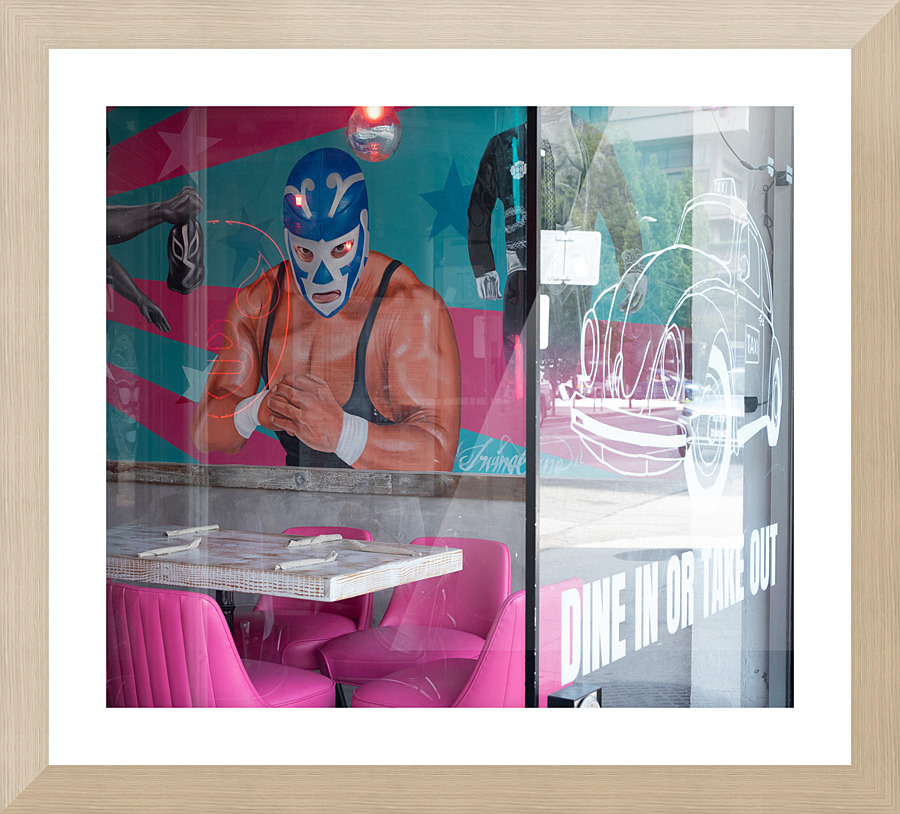 Lucha Diner Picture Frame print