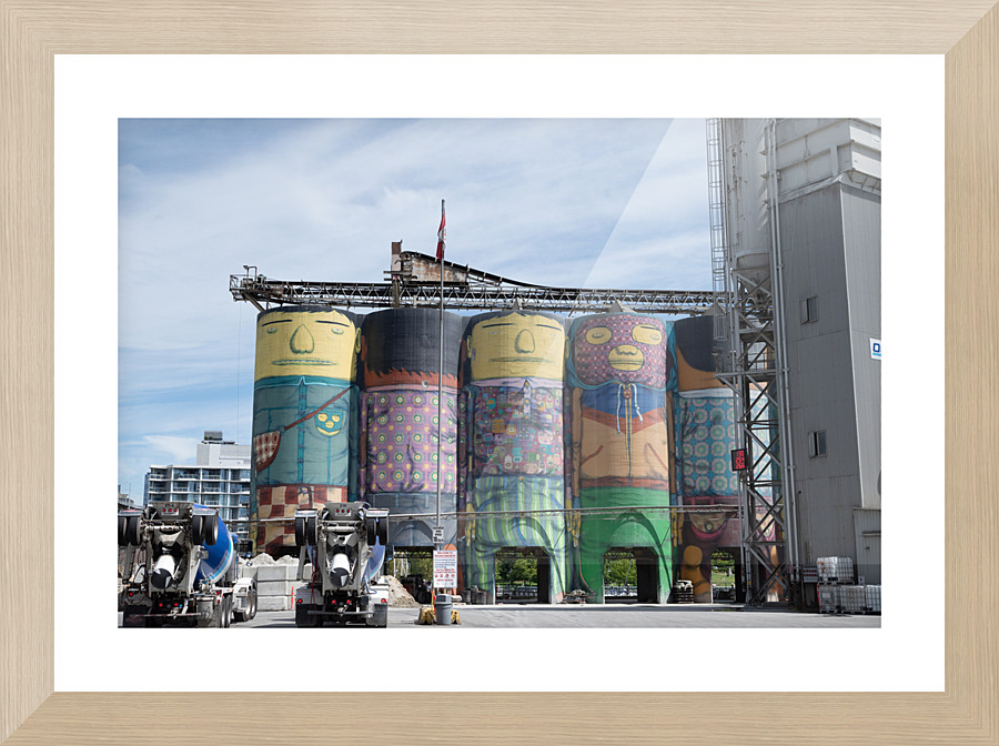 Colorful Silos Picture Frame print