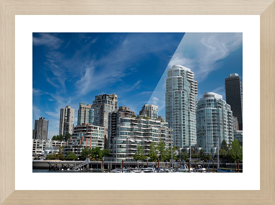 Vancouver Skyline  Picture Frame print