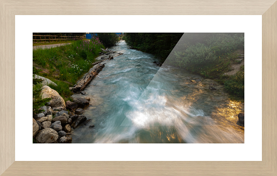 Rapid Stream Picture Frame print