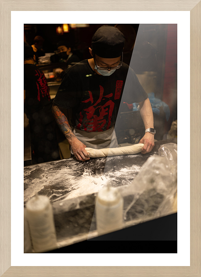 Prepping Noodles Picture Frame print