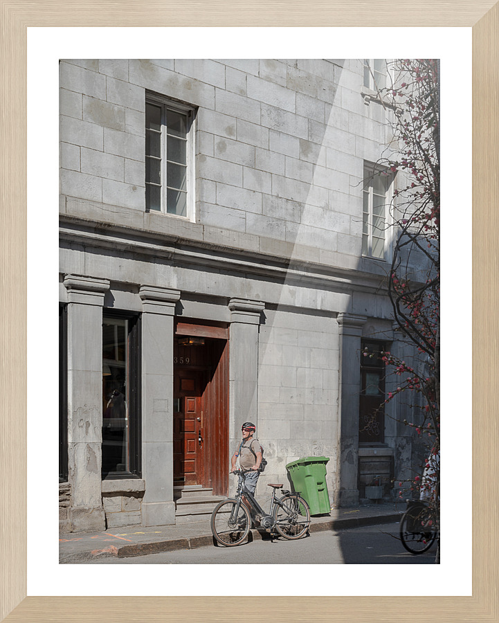 Bike Walker Picture Frame print