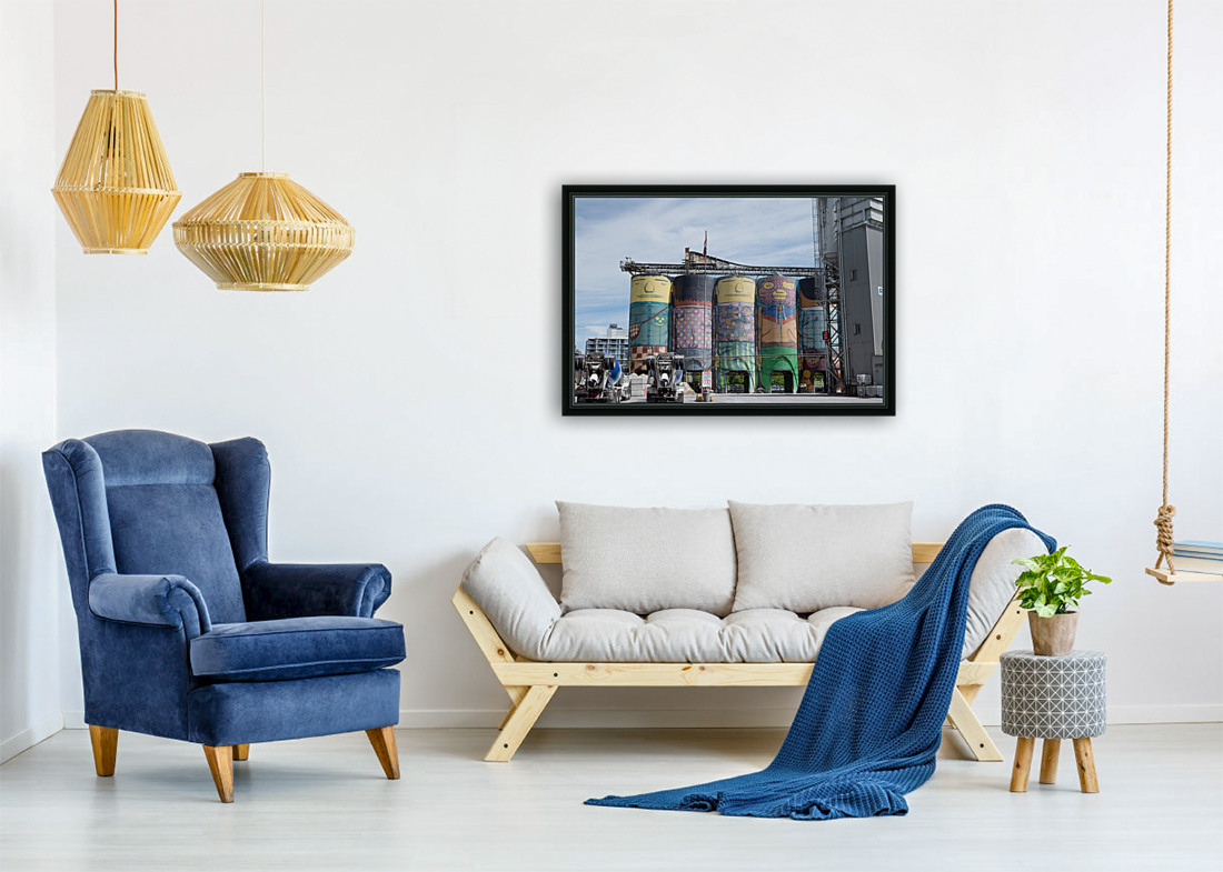 Colorful Silos Reproduction