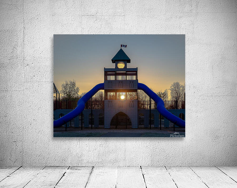 Sunrise Through the Bars Wall Preview