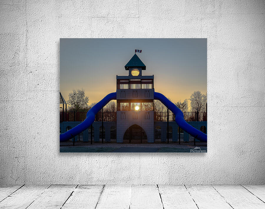 Sunrise Through The Bars Wall Preview