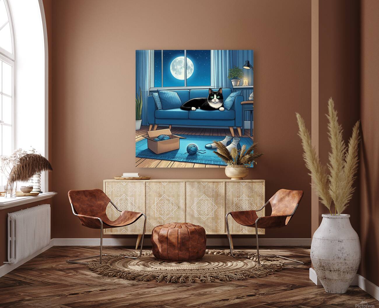 Cat On A Sofa Reproduction