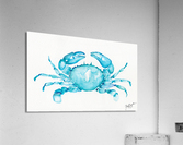 Teal Crab Acrylic Print