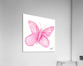Pink Butterlfy Acrylic Print