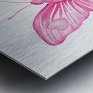 Pink Butterlfy Metal print