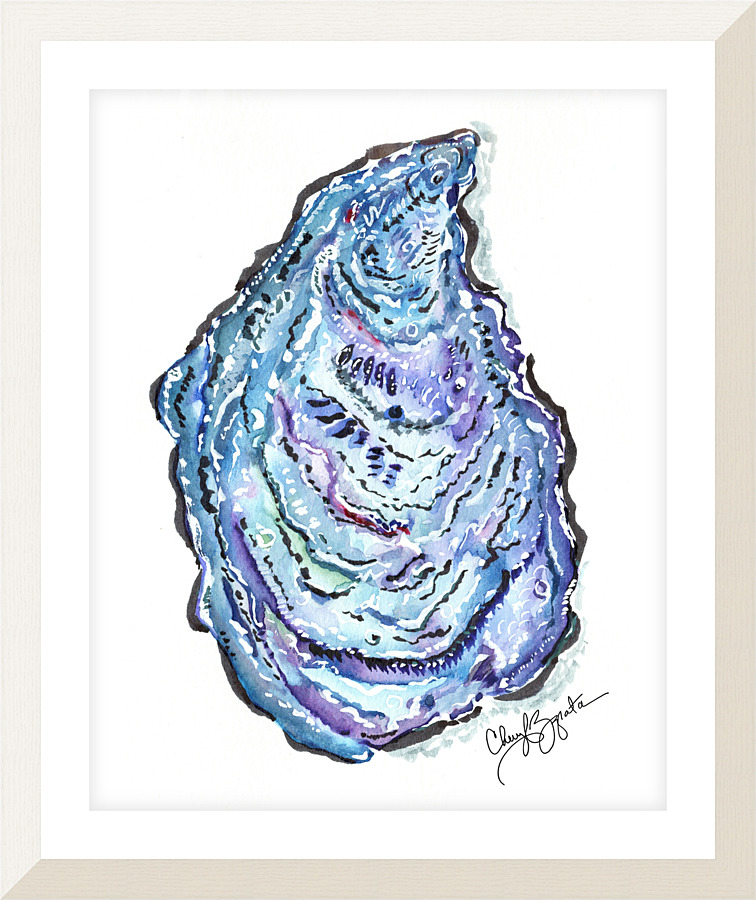 Fancy Oyster   Picture Frame print
