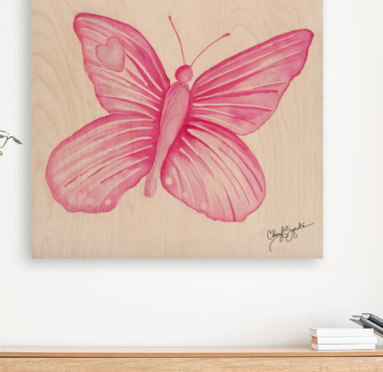 Pink Butterlfy by Cheryl Zapata