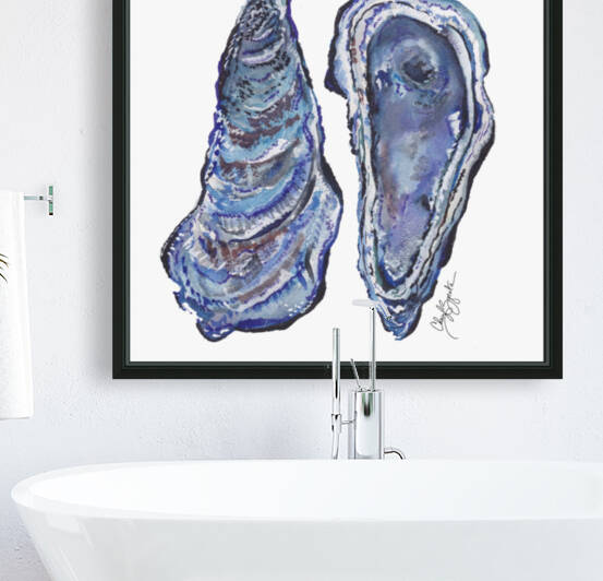 Blue Oysters  by Cheryl Zapata