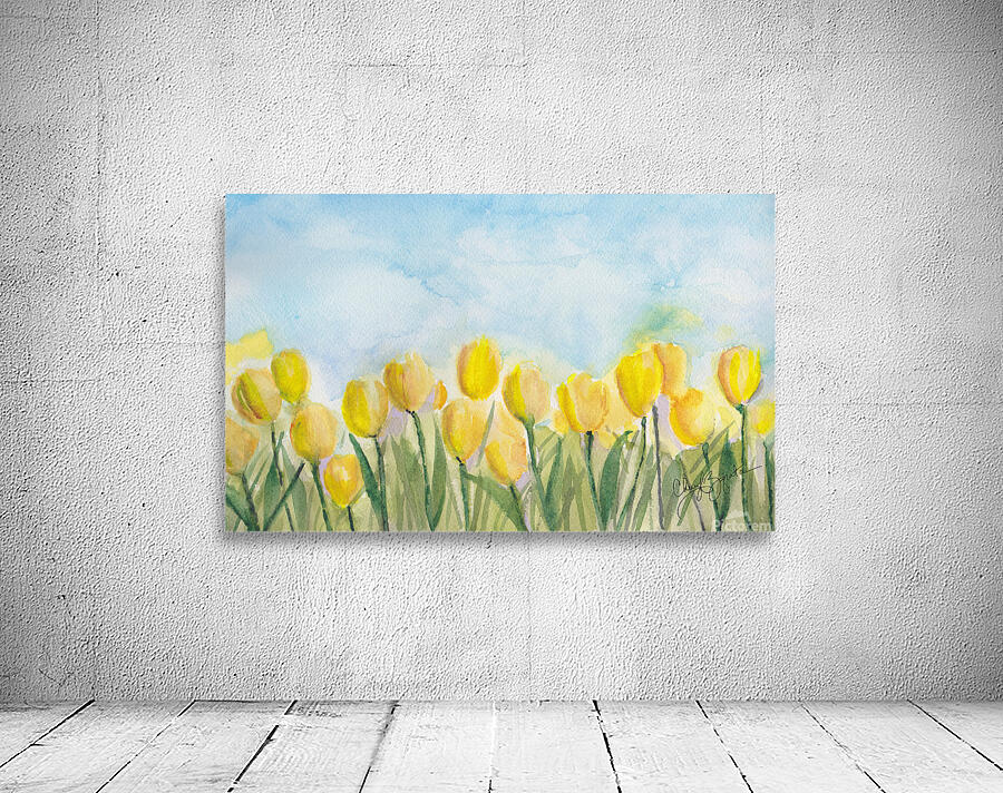 Yellow Tulip Field Wall Preview
