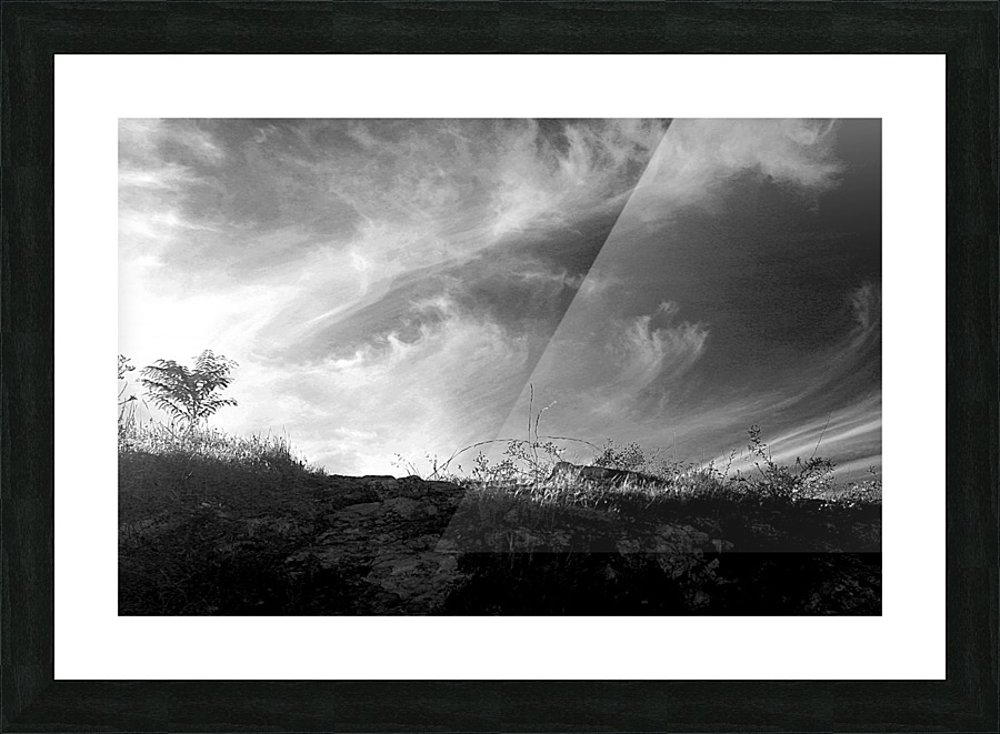 A Thoughtful Cloud Picture Frame print