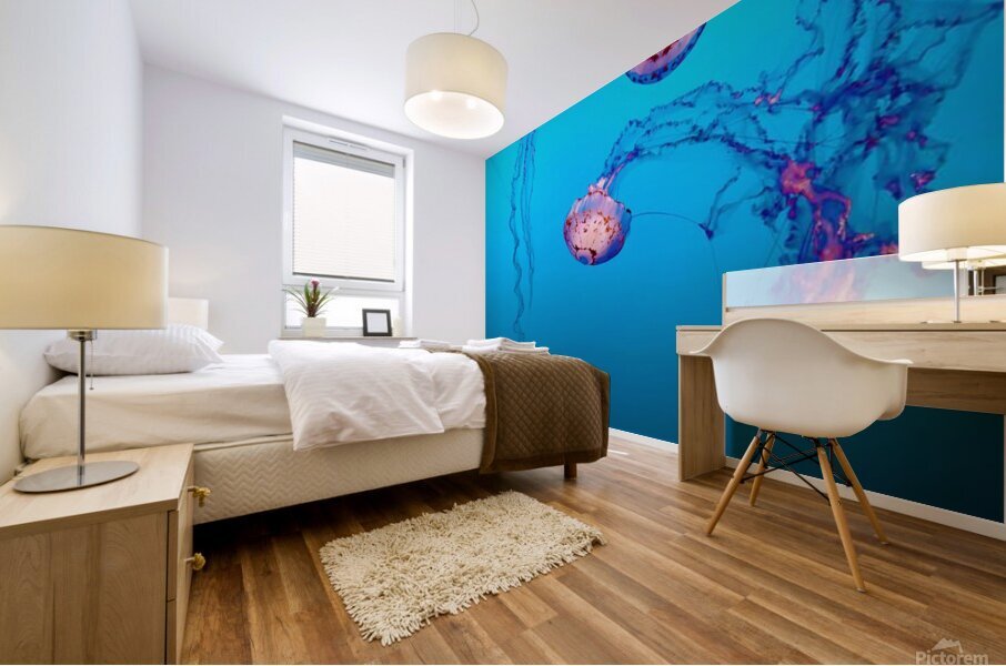 Underwater Light Dance. Mural print