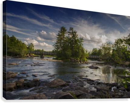 Blakeney Rapids Trails Canvas Print