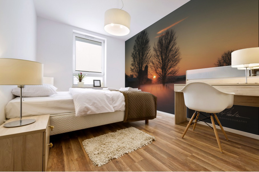 Winter Morning Mural print