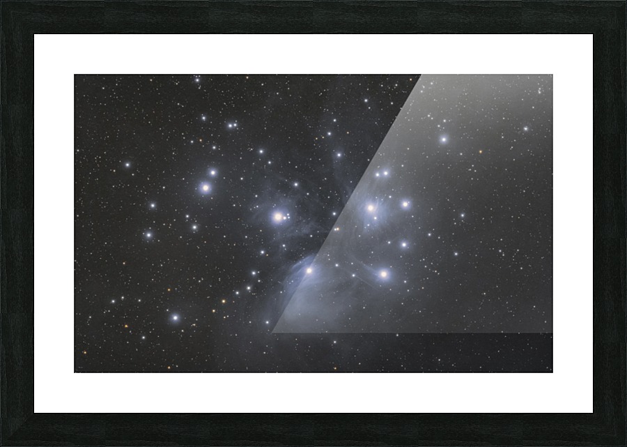 Pleaides Star Cluster Picture Frame print