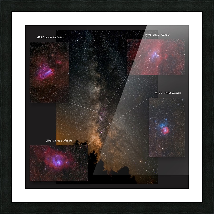 Summer MilkyWay and its Treasures Picture Frame print