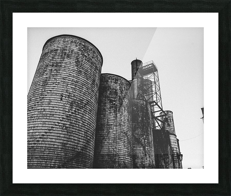 Silos B+W Picture Frame print