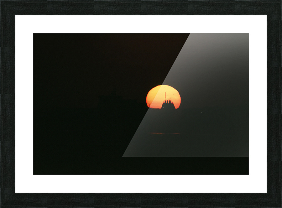Chimney  Golden Ball Picture Frame print