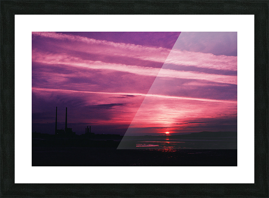 Purple Sunset Picture Frame print