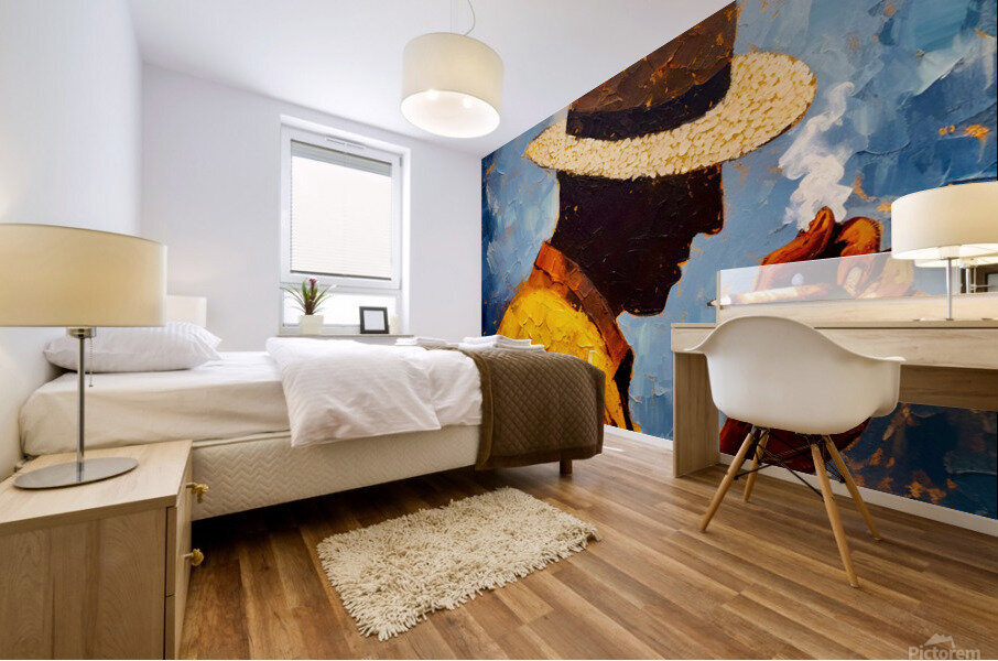 Smoking Papi Mural print