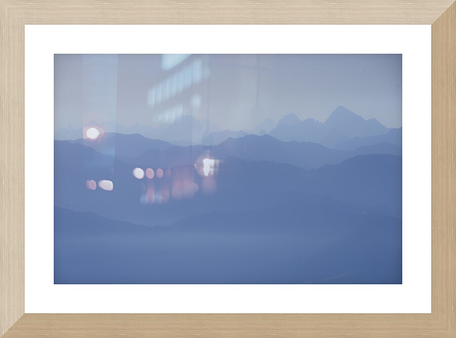 Mountain lines Picture Frame print