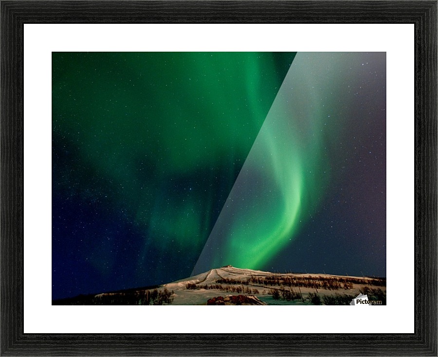 Aurora swirl Picture Frame print