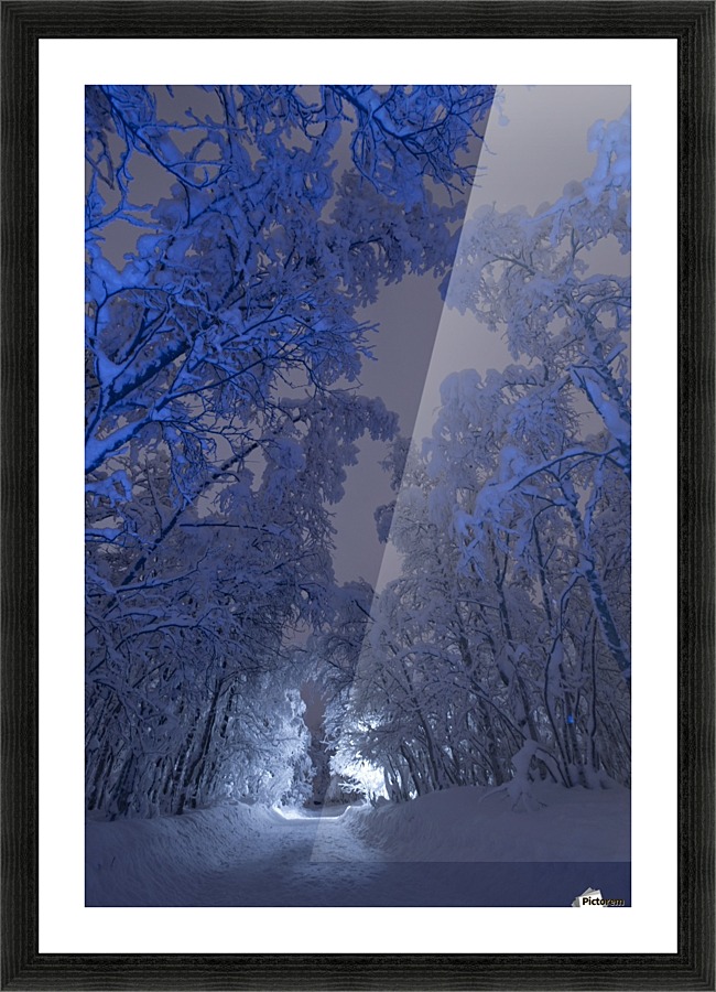 Blue passage Picture Frame print