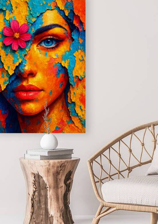 Vibrant Artistic Portrait – Colorful Abstract Face with Bold Textures by abdodd