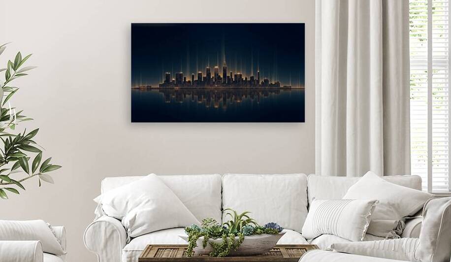 City Nights — Elegant Urban Skyline Wall Art by abdodd