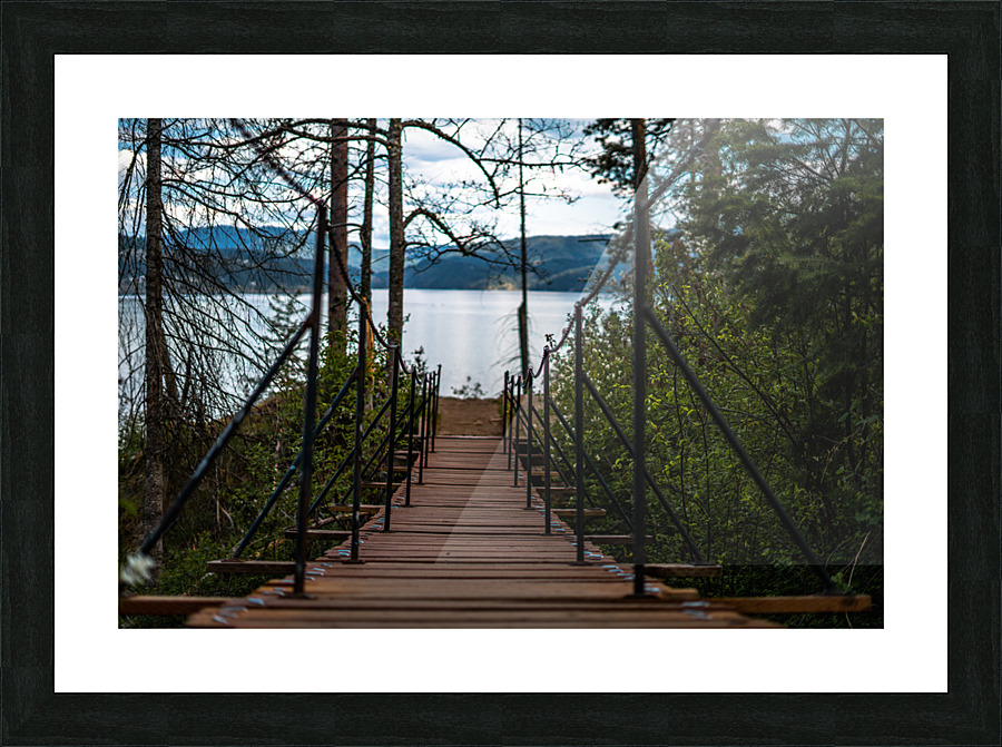 Swinging Bridge Tubb Picture Frame print
