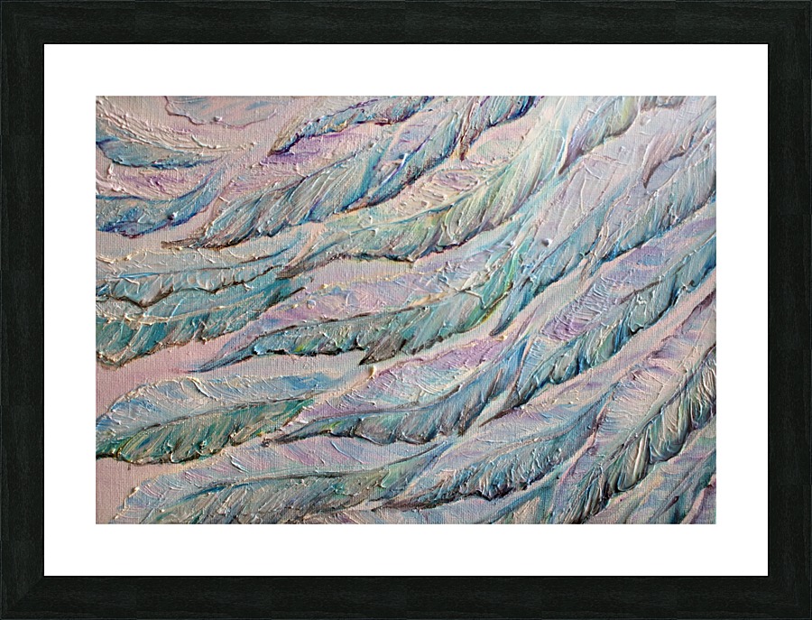Colorfull Feathers Picture Frame print