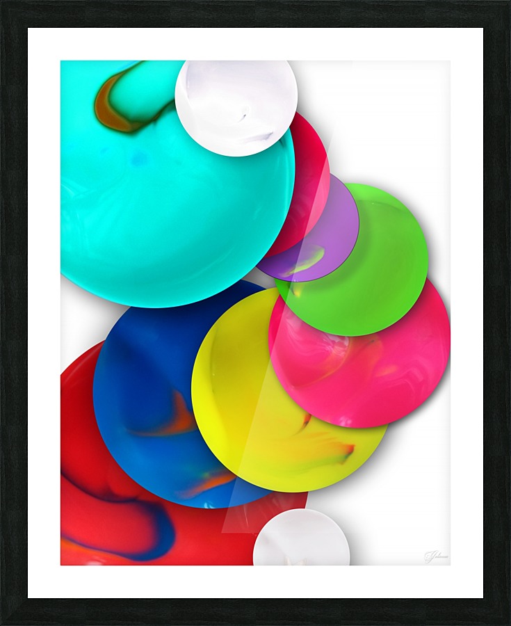 Bright colours Picture Frame print