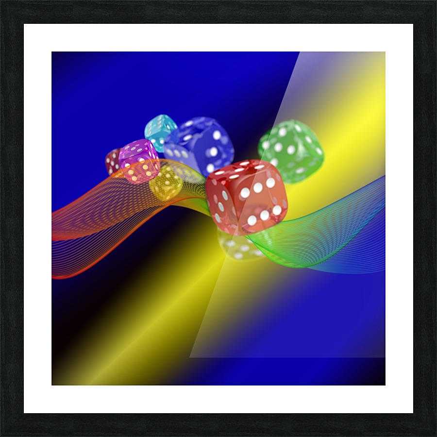 Dice1 Picture Frame print