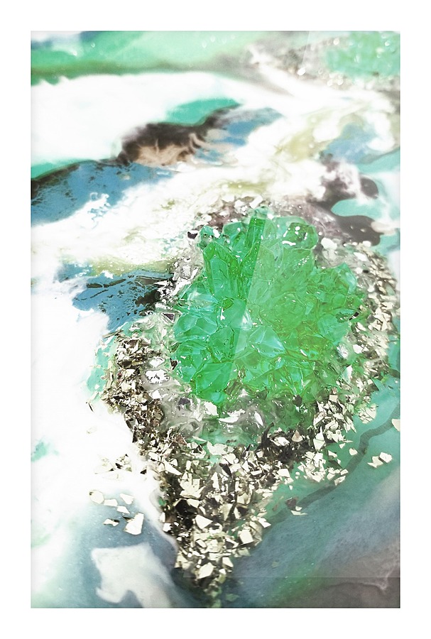 gem emerald Picture Frame print