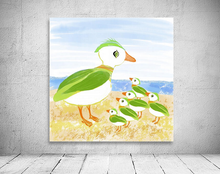 Ducklings in a Row Wall Preview