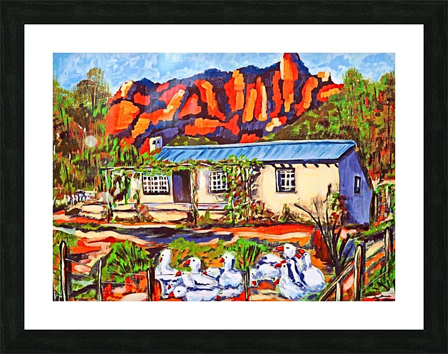 African Art Painting 13 colorful mountain by African Art